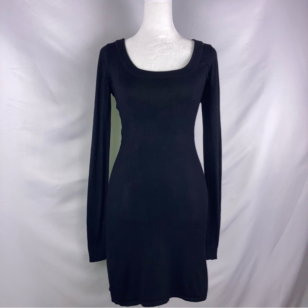 Express Black Mini Sweater Dress